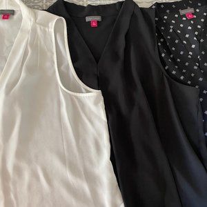 3 Vince Camuto Inverted Pleat Sleeveless. Blouses